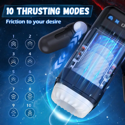 Automatic Male Masturbator Vibration Blowjob Machine with Silicone Vagina Masturbation Cup