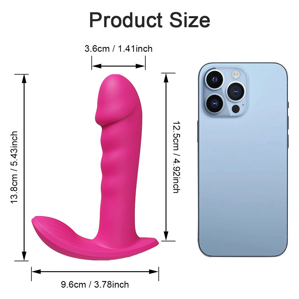 Thrusting Bluetooth Vibrator for Women • Rotating Telescopic Dildo • Remote Control • G Spot Massage Clitoris Stimulator