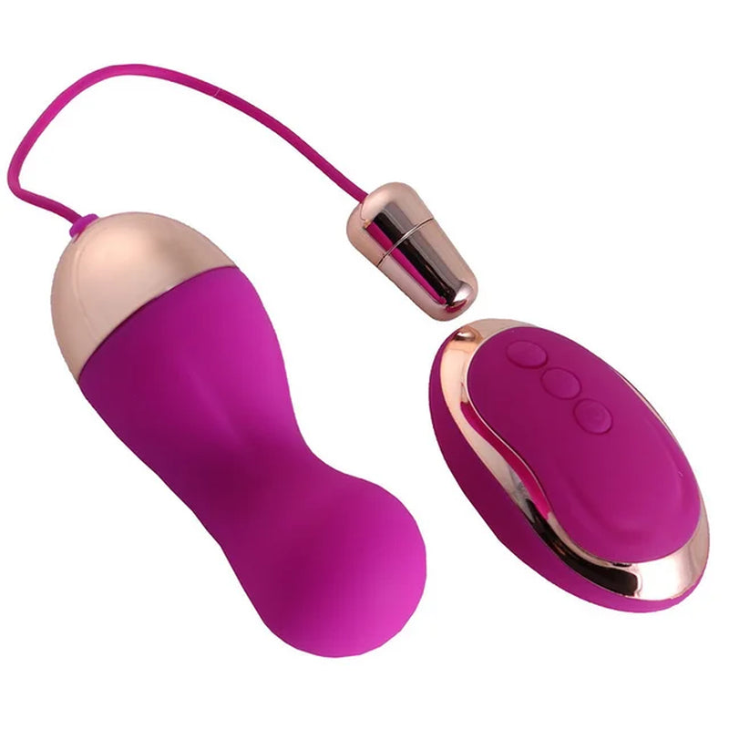 Wireless 10 Speed Remote Control Love Egg 10 Speed Vibrator with Vaginal Ben Wa Geisha Kegel Balls for Women and Men