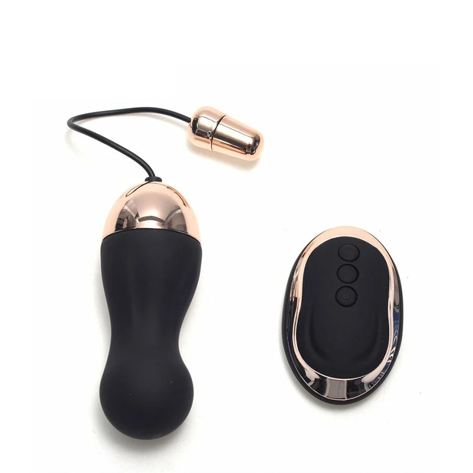 Wireless 10 Speed Remote Control Love Egg 10 Speed Vibrator with Vaginal Ben Wa Geisha Kegel Balls for Women and Men