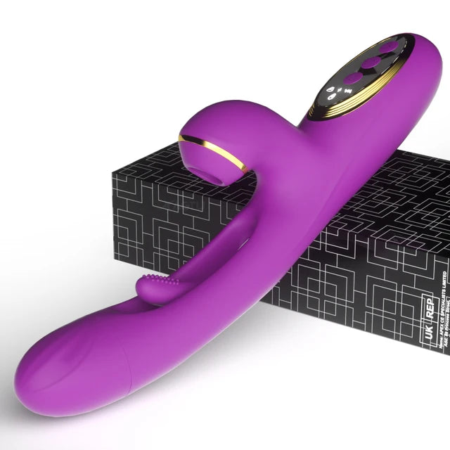 Women'S Clitoral Slapping Vibrator Oral Sex Vagina Clitoral Nipple Suction Cup Stimulator Female Sex Toy Sucking Vibrator Adult