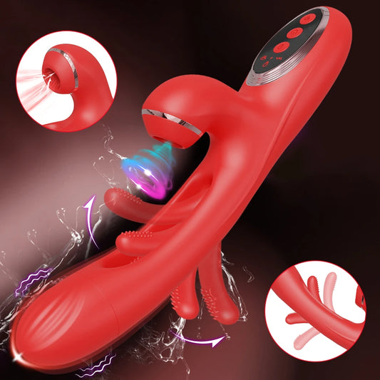 Women'S Clitoral Slapping Vibrator Oral Sex Vagina Clitoral Nipple Suction Cup Stimulator Female Sex Toy Sucking Vibrator Adult